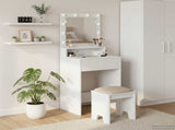 Dressing Table White 50 x 41 x 135 cm Engineered Wood 865118