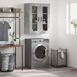 Wall Mounted Cabinet Concrete Grey 69.5x34x90 cm Engineered Wood 834990