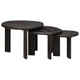 Nesting Coffee Tables 3 pcs White Solid Mango Wood 4104658