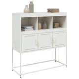 ZNTS Sideboard White 100.5x39x107 cm Steel 846595