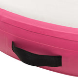 Inflatable Gymnastic Mat with Pump 100x100x10 cm PVC Pink 92703