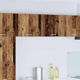 Hanging Cabinet 2 pcs Old Wood and White 50 x 31 x 40 cm 884159