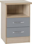 ZNTS Nevada 2 Drawer Bedside 100-103-053