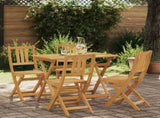 with Cushion 4 pcs Natural 40 x 42 x 85 cm Solid Acacia Wood 42028101