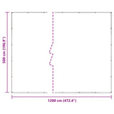 Plant Cover Transparent 5 x 12 m PVC 3429361