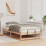 Bed Frame Brown 90 x 190 cm Solid Pine Wood 873151