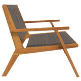 Garden Furniture Grey 122 x 76 x 73 cm Solid Acacia Wood 367824