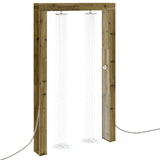 Outdoor Shower 226 cm Impregnated Pine Wood and Stainless Steel 886343