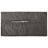 Cushion Cover 6 pcs HOUTEN Dark Grey 40 x 80 cm Corduroy 918170