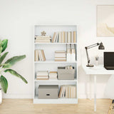 Bookcase White 80x24x143 cm Engineered Wood 857844