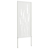 Garden Privacy Screen White 50 x 140 cm Cold-rolled steel 876309