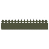 Lawn Edgings 20 pcs Olive Green 103 x 0.05 x 22 cm Steel 874796