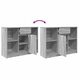 Sideboard with Drawer Grey Sonoma 101x35x76 cm Engineered Wood 861567