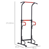 Steel Multi-Use Exercise Power Tower Pull Up Station Adjustable Height W/ Grips T3398P349207