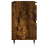 Bathroom Cabinet Smoked Oak 80x33x60 cm Engineered Wood 831649