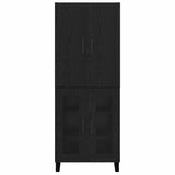 Highboard 2 pcs Black Oak 69.5 x 34 x 180 cm 3403200