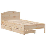 Bed Frame without Mattress 100x200 cm Solid Wood Pine 3301842