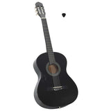 Classical Guitar for Beginner Black 4/4 39" Basswood 70110