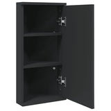 Corner Bathroom Mirror Cabinet Black 30x24x60 cm 357979