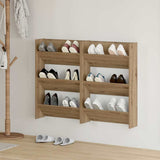 Shoe Cabinet 2 pcs Artisan Oak 60 x 18 x 90 cm Engineered Wood 875149