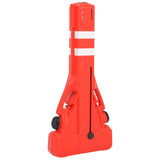 Folding Traffic Barrier Red 210x50x105 cm 150989