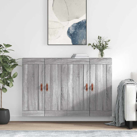 Wall Mounted Cabinets 2 pcs Grey Sonoma Engineered Wood 3197999