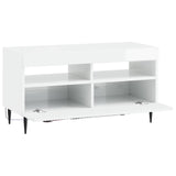 LED TV Cabinet High Gloss White Engineered Wood 896999
