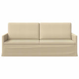 3 Seater Sofa Cream 190 x 81 x 82 cm Fabric 42041113