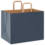 Paper Bags 250 pcs with Handles Blue 32x22x24 cm 4101931