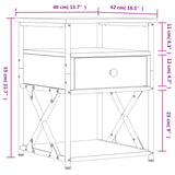 ZNTS Bedside Cabinet Sonoma Oak 40x42x55 cm Engineered Wood 826075