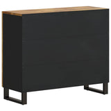 Sideboard with 2 Doors 90x33x75 cm Solid Wood Mango 352928