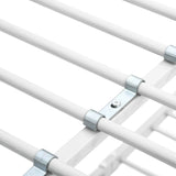 Bunk Bed without Mattress White Metal 90x200cm 287909