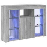 Corner LED TV Cabinet Grey Sonoma 100x40x68cm Engineered Wood 889791