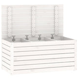 Garden Box White 101x50.5x46.5 cm Solid Wood Pine 823949