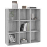 Book Cabinet Grey Sonoma Engineered wood Medium Book Cabinet 815451