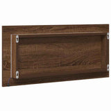 Mirror Brown oak 80 x 37 cm Glass and Engineered Wood 863305