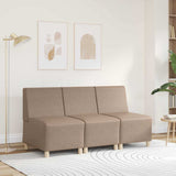 Modular Sofa Unit Armless Cappuccino 55 x 74 x 82 cm 4108493