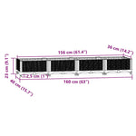 Raised Bed 160x40x23 cm Polypropylene 316529