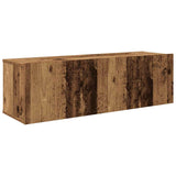 4 Piece TV Cabinet Set Wall-mounted Old Wood Engineered Wood 3329217