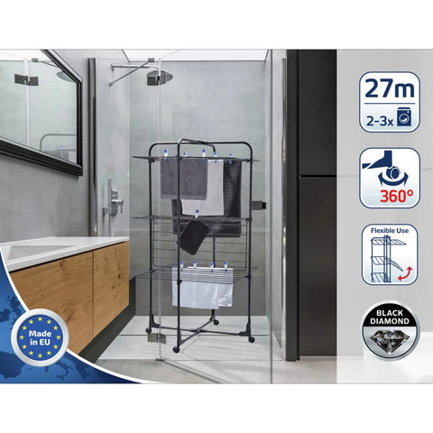 ZNTS Leifheit Drying Tower Classic Tower 270 Black 447496