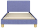 Children's Bed Frame with Headboard Jeans Blue 80 x 160 cm 42010988