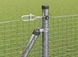 Welded Wire Fence with Concrete Base 10 x 1.5 m Silver Mesh 3352296