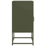 ZNTS Bedside Cabinet Olive Green 36x39x78 cm Cold-rolled Steel 853414