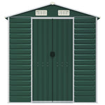Garden Shed Green 191x980x198 cm Galvanised Steel 3188241