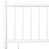 Bed Frame without Mattress White Metal 200x200 cm 325028