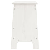 Hall Bench White 100x28x45 cm Solid Wood Pine 837383