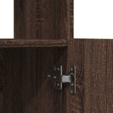 Highboard Brown Oak 92x33x180 cm Engineered Wood 3309624