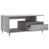 Coffee Table Grey Sonoma 90x49x45 cm Engineered Wood 831018