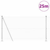 Welded Wire Fence with Concrete Base 25 x 1.2 m 3352322