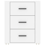 Bedside Cabinet White 50x36x60 cm Engineered Wood 816712